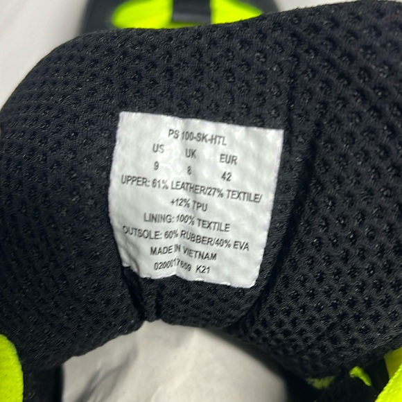 Ralph Lauren Polo Sport Mens shoes BlackYellow PS100 High Top RL Made in Vietnam - Picture 9 of 16